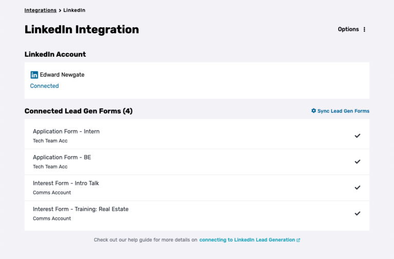 Connecting to LinkedIn Lead Gen Forms – Privyr Help & Guides