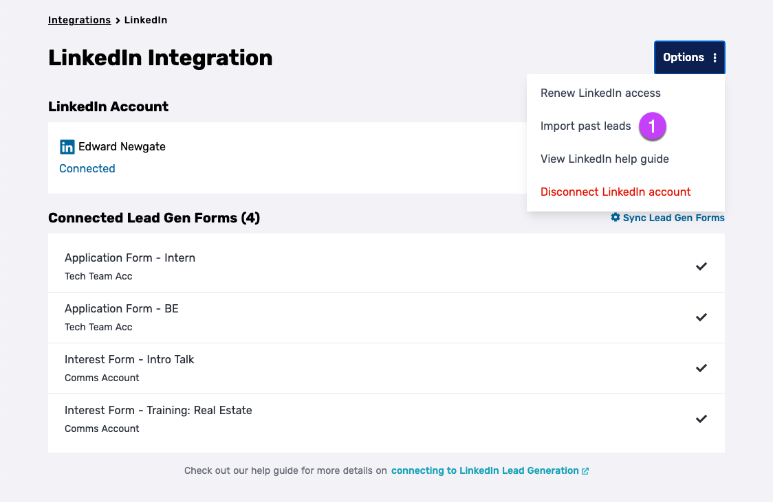 Connecting to LinkedIn Lead Gen Forms – Privyr Help & Guides