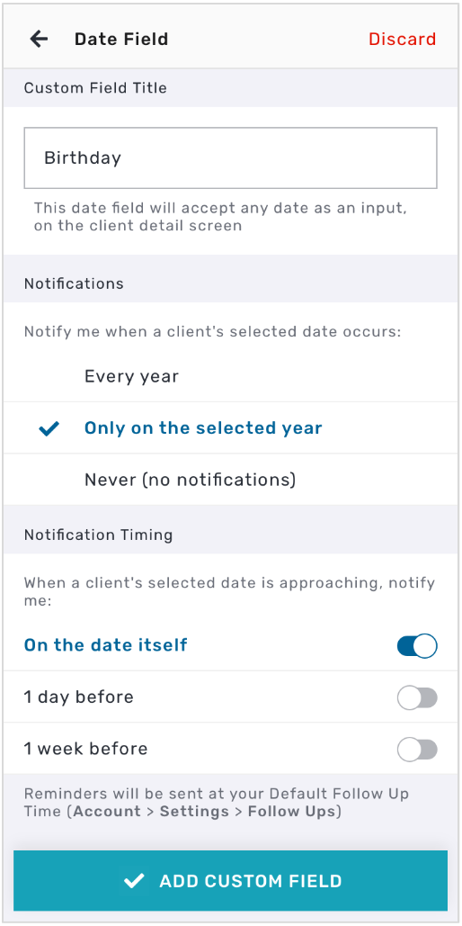 Custom Client Fields – Privyr Help & Guides